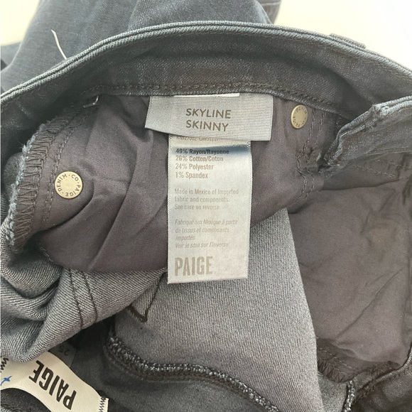 Paige Skyline Skinny Jeans Dark Wash Size 25 Premium Denim NWT - Picture 7 of 8
